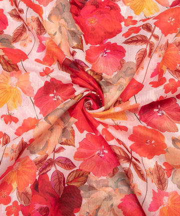 Best Printed Chanderi Fabric Fabric Dekho